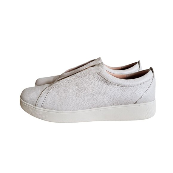 Fitflop Rally Shoes Women Sz 10 Beige Leather Slip On Athletic Walking Sneakers main image 8